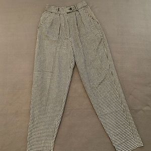 Vintage wool houndstooth trousers